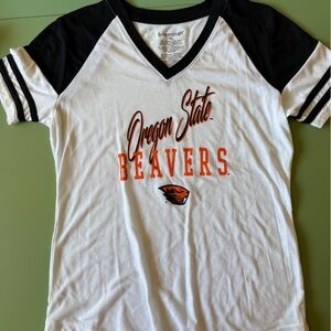 Champion White and Black Beavers T-Shirt